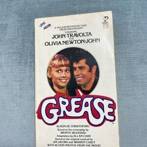 Vintage 1978 Grease paperback novelization of the musical film Grease